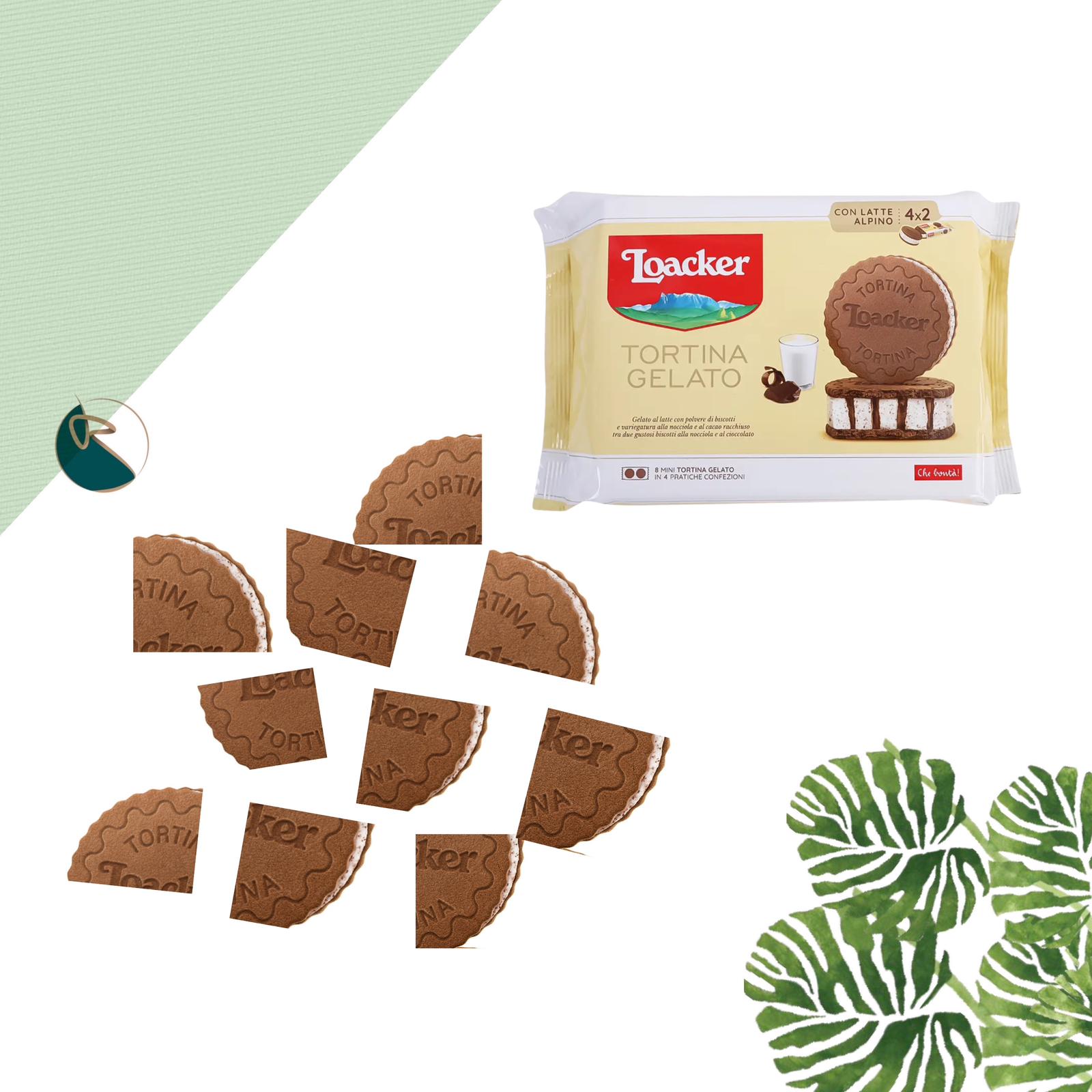 LOACKER TORTINA GELLATO FREEZE DRIED ICE CREAM Packet 90g